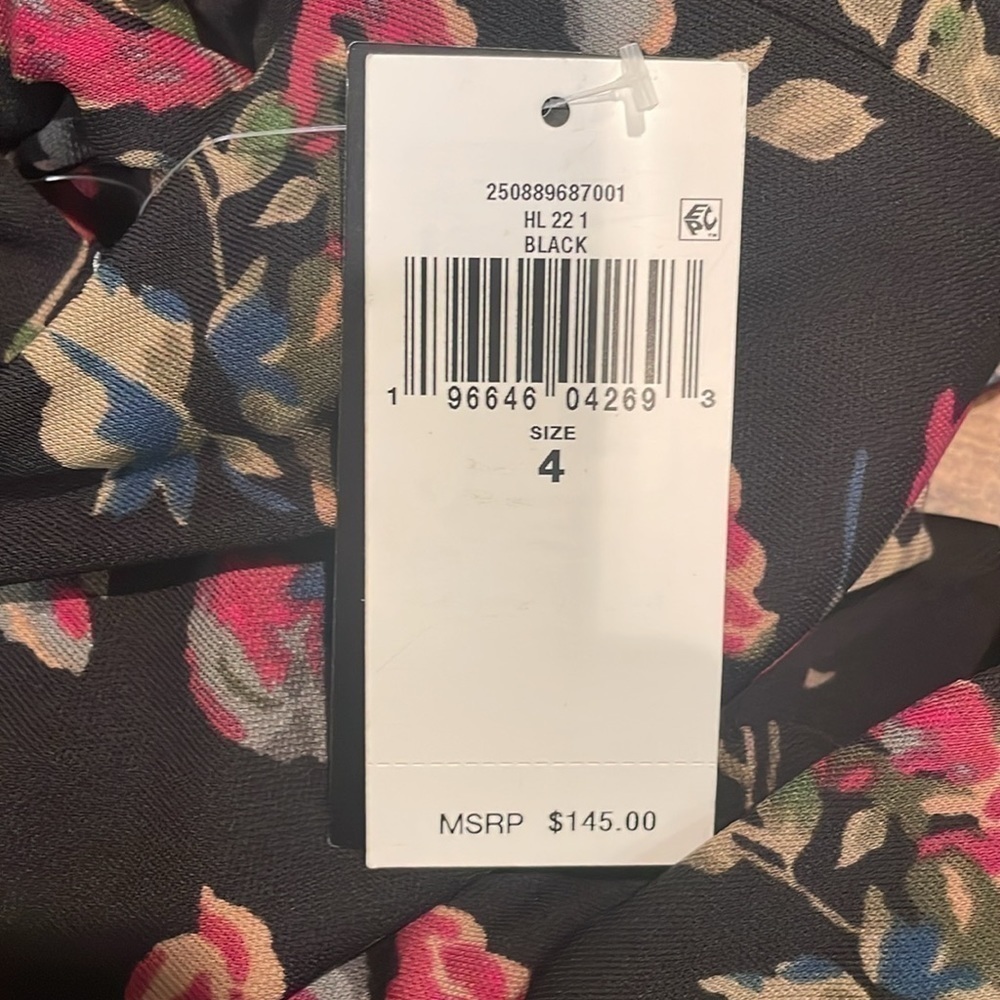 Lauren Ralph Lauren floral V neck midi dress size 4 - Picture 4 of 4